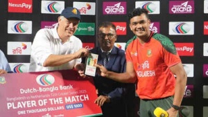 Taskin Ahmed's Four-Wicket Haul Propels Bangladesh to T20I Victory Over Netherlands