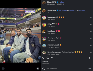 MS Dhoni's Surprise US Open Appearance Steals Spotlight During Djokovic-Fritz Match